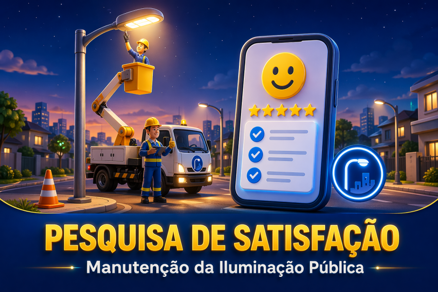 Pesquisa de Satisfação sobre a manutenção da iluminação pública.